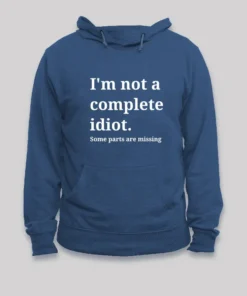 Alternative view of Funny Idiot Geek Hoodie