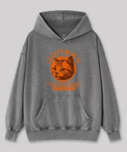 Alternative view of Jonesy Surviving Nine Lives Aboard The Nostromo Washed Hoodie
