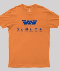 Alternative view of Weyland Corp Logo Geek T-Shirt