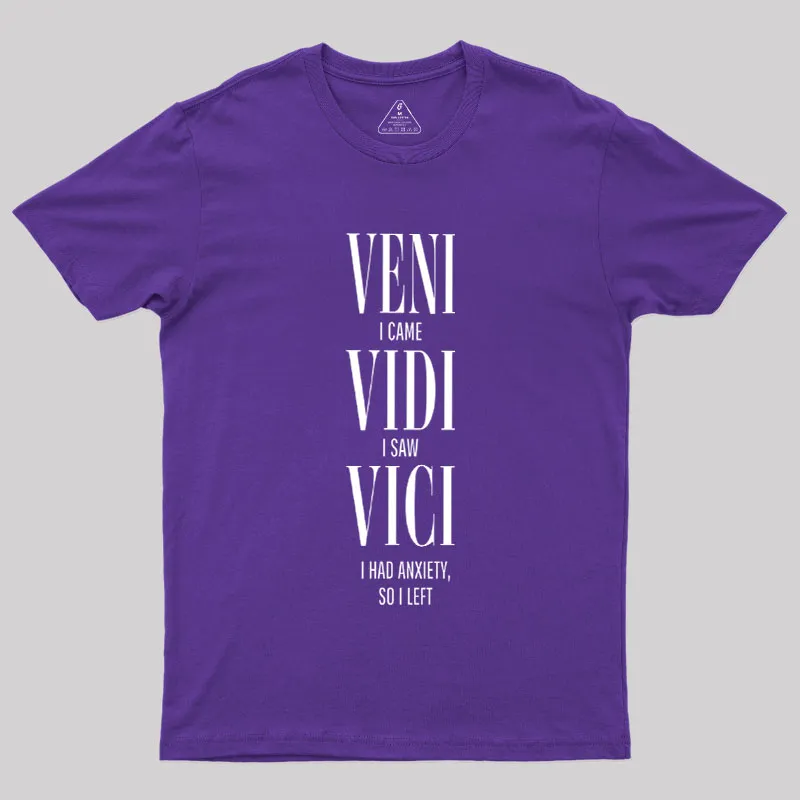 Veni Vidi Vici Geek T-Shirt - Image 6