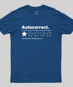 Alternative view of Autocorrect Ducking Over It Geek T-Shirt