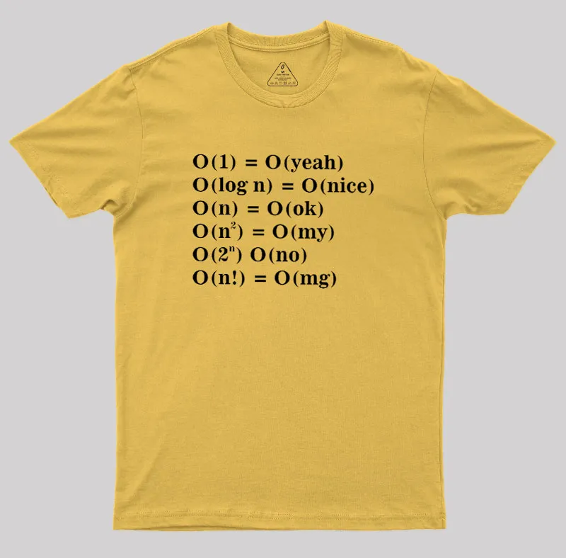 Alternative Big O Notation Geek T-Shirt - Image 6