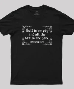 Hell Is Empty Shakespeare Geek T-Shirt