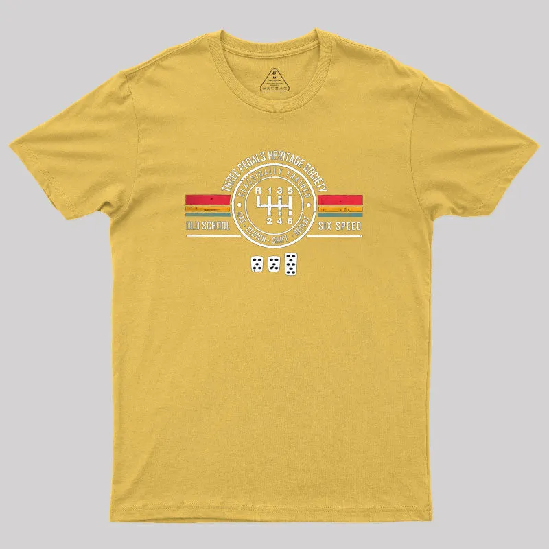 Three Pedals Heritage Society Geek T-Shirt - Image 7