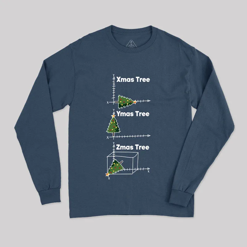 Math Christmas Tree Long Sleeve T-Shirt - Image 2