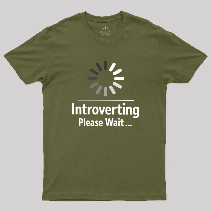 Introverting Loading Geek T-Shirt - Image 3