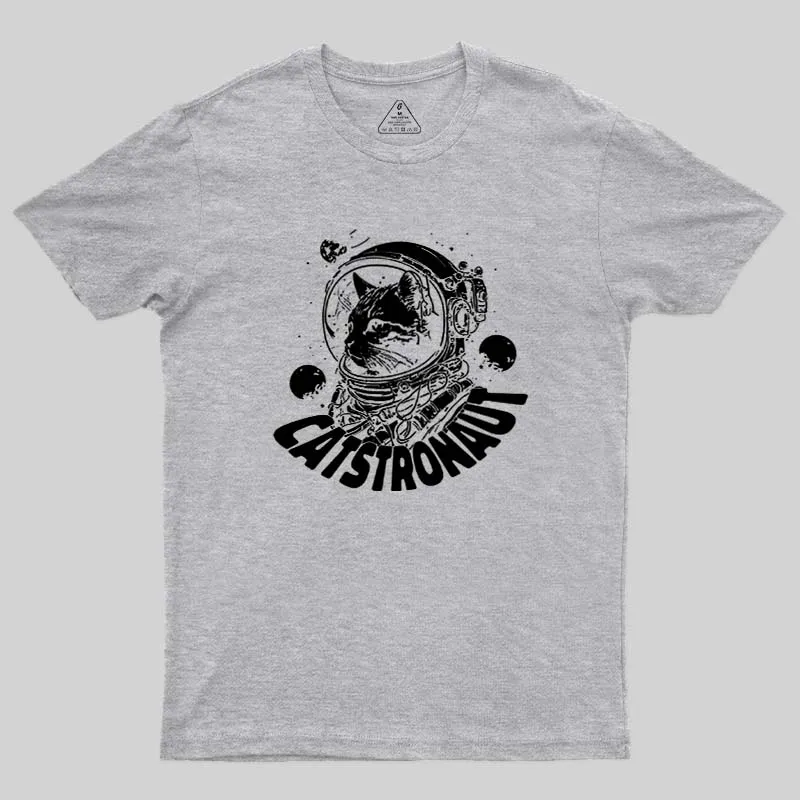 Catstronaut Geek T-Shirt - Image 4