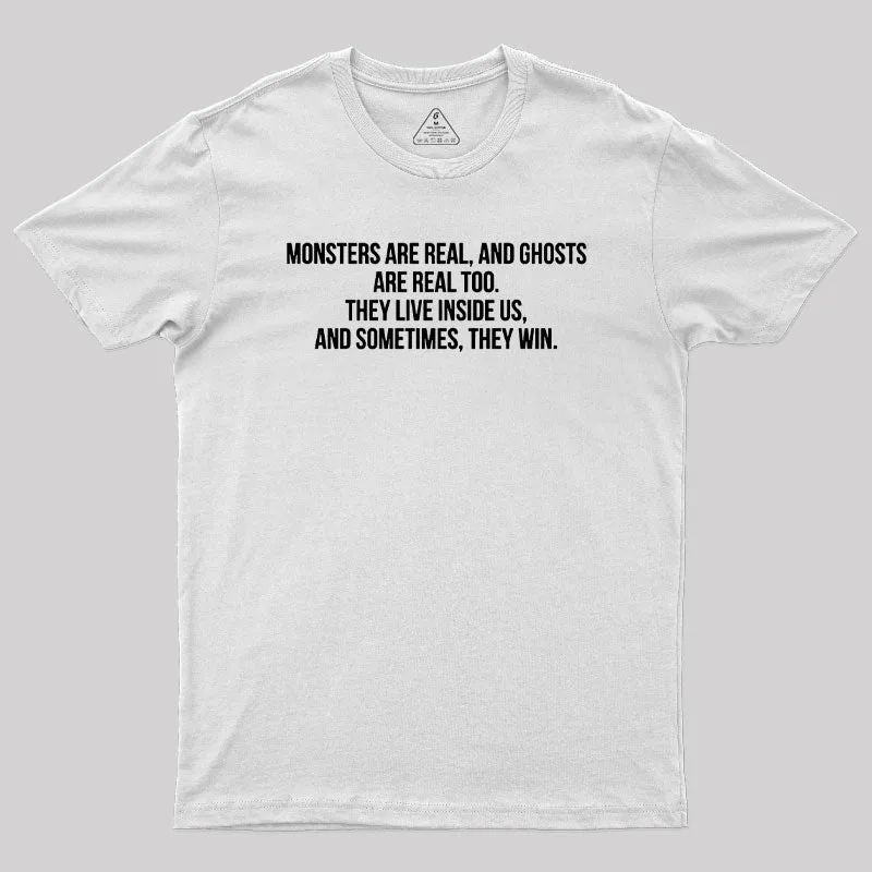 Monsters Are Real Geek T-Shirt - Image 11