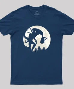 Alternative view of ET and Alien Geek T-Shirt