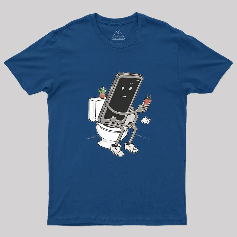 Toilet Humour Geek T-Shirt - Image 3