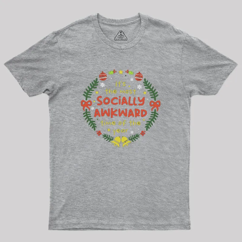 Socially Awkward Christmas Geek T-Shirt - Image 4