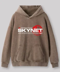 Alternative view of Cyberdyne Systems Skynet Washed Hoodie