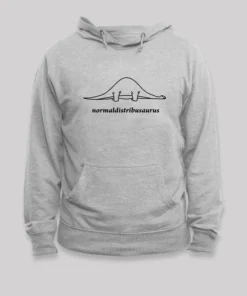 Normal Distribution Dinosaur Geek Hoodie