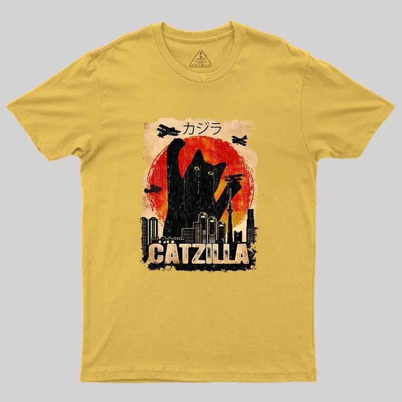 Black Cat Geek T-Shirt - Image 8