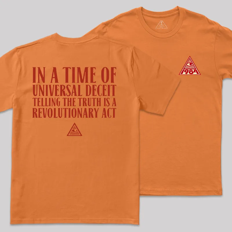 A Revolutionary Act Front and Back Printed Geek T-Shirt - Image 6
