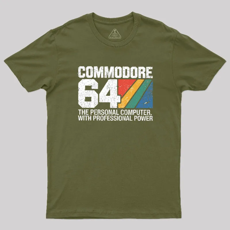 Commodore 64 retro Geek T-Shirt - Image 3