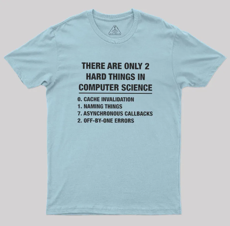 The Two Hard Things Geek T-Shirt - Image 8