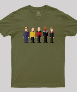 Alternative view of Spaceship Captains Geek T-Shirt