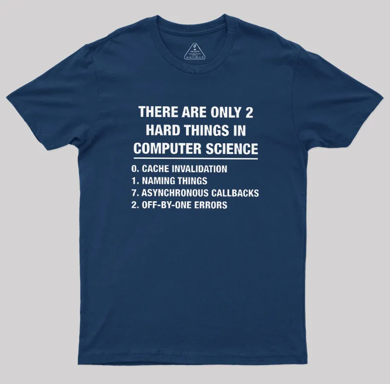 The Two Hard Things Geek T-Shirt - Image 2