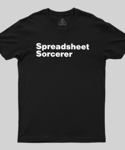 Spreadsheet Sorcerer Geek T-Shirt