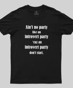 Ain't No Party Like An Introvert Party Geek T-Shirt