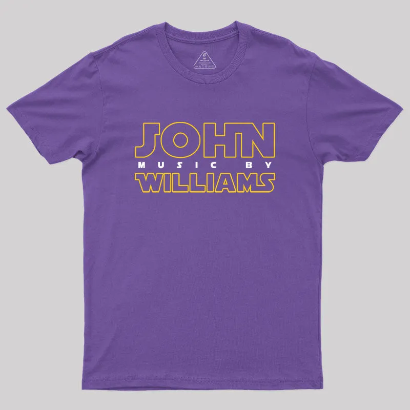 Music by John Williams Scifi Geek T-Shirt - Image 5