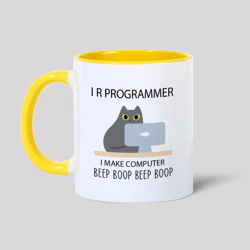I R Programmer I Make Computer Beep Programmer Geek Mug - Image 4