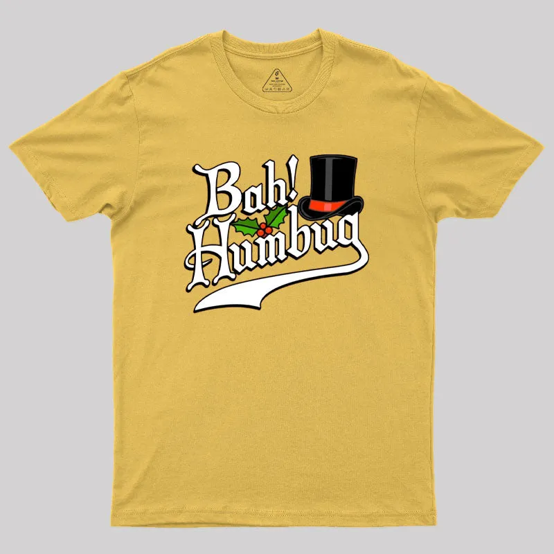 Bah Humbug! Funny Christmas Scrooge Graphic Geek T-Shirt - Image 8