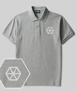 Alternative view of HexaCore Geek Embroidered Polo Shirts