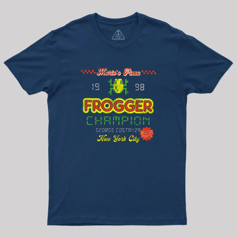 Frogger Champion Christmas Geek T-Shirt - Image 2