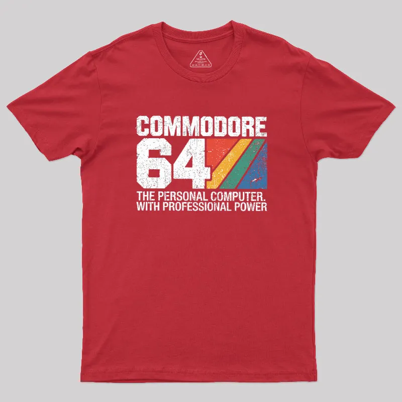 Commodore 64 retro Geek T-Shirt - Image 5