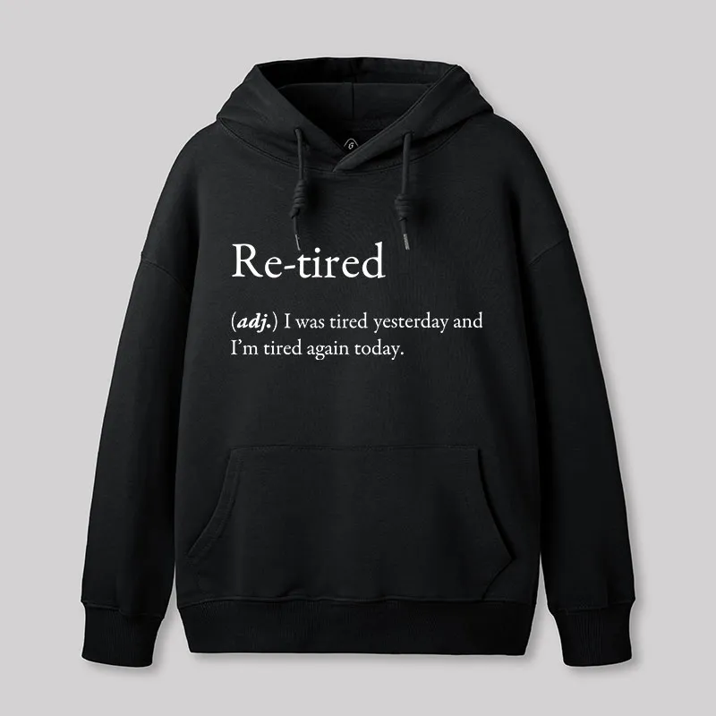Retired Definition Nerd Geek Hoodie - Image 2
