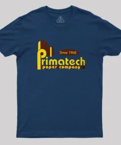 Alternative view of Primatech Paper Company Geek T-Shirt