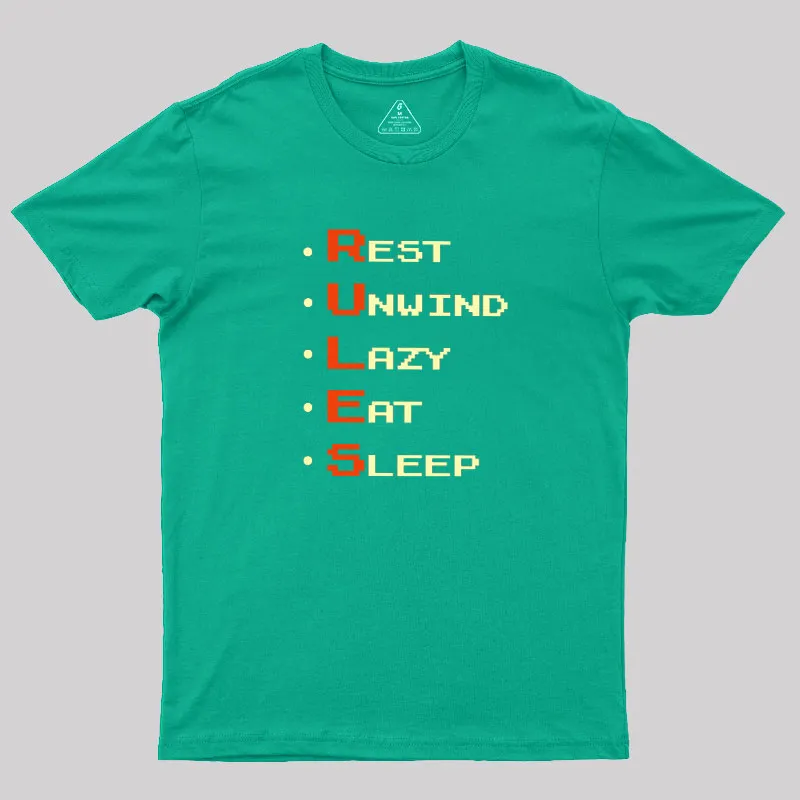 RULES Geek T-Shirt - Image 9