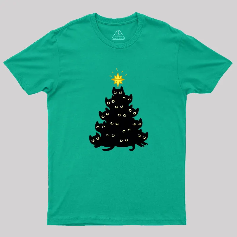 Meowy Christmas Geek T-Shirt - Image 8