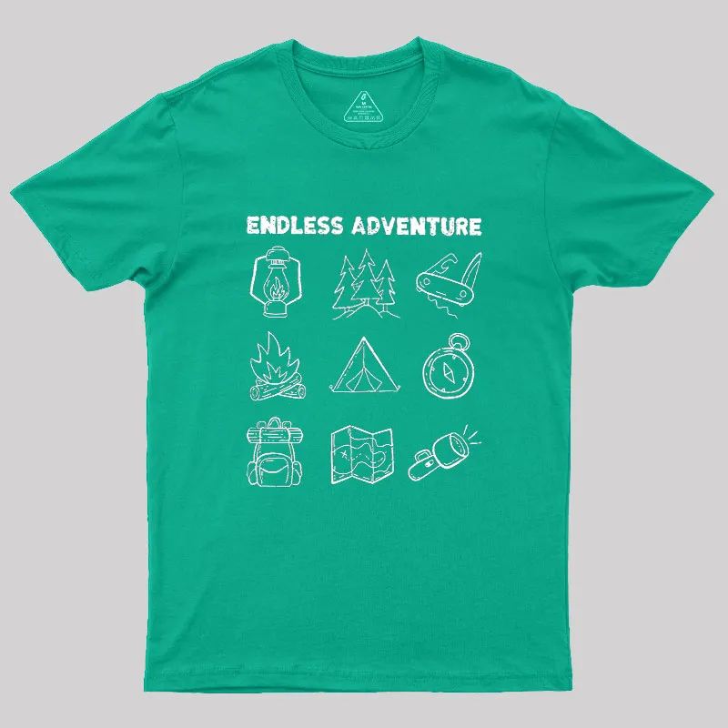 Endless Camping Adventure Geek T-Shirt - Image 9