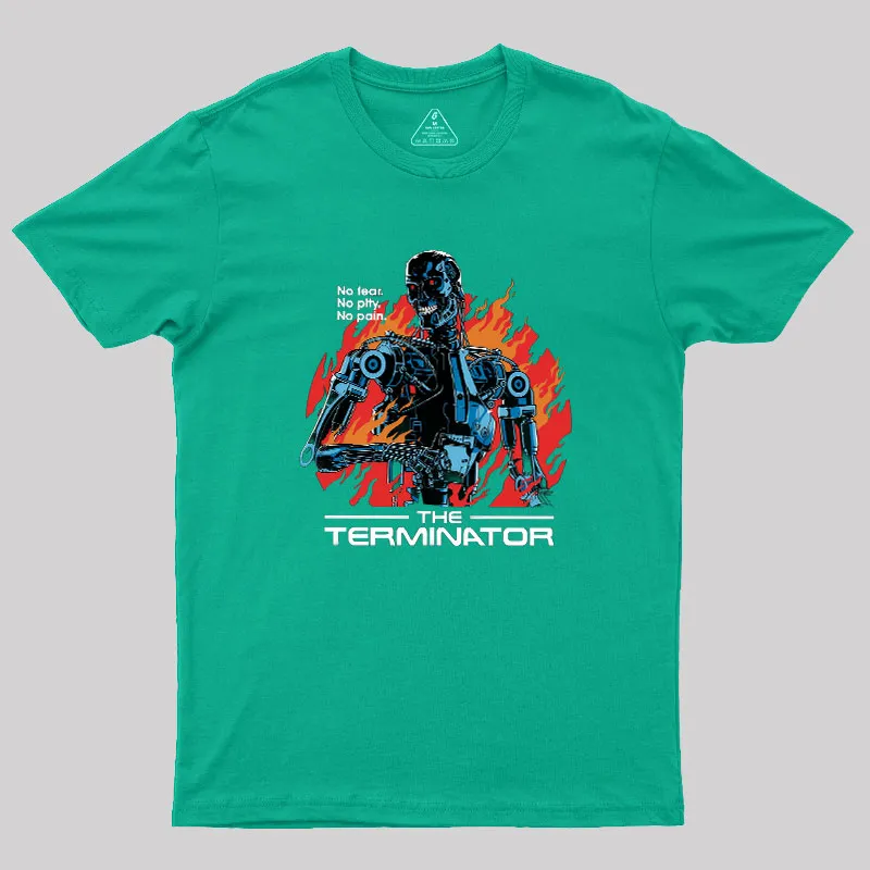 Terminator Robot Geek T-Shirt - Image 8