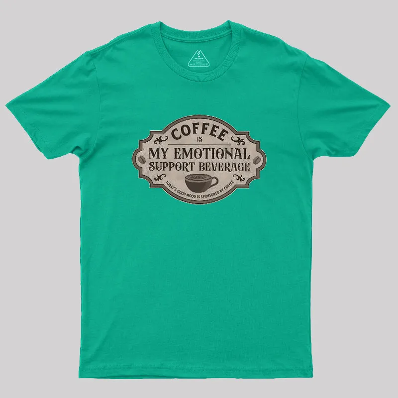 My Emotional Support Beverage Remix Geek T-Shirt - Image 9