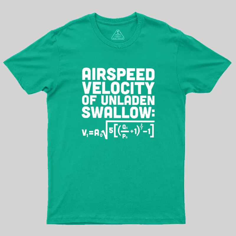 Airspeed Velocity of an Unladen Swallow Geek T-Shirt - Image 9