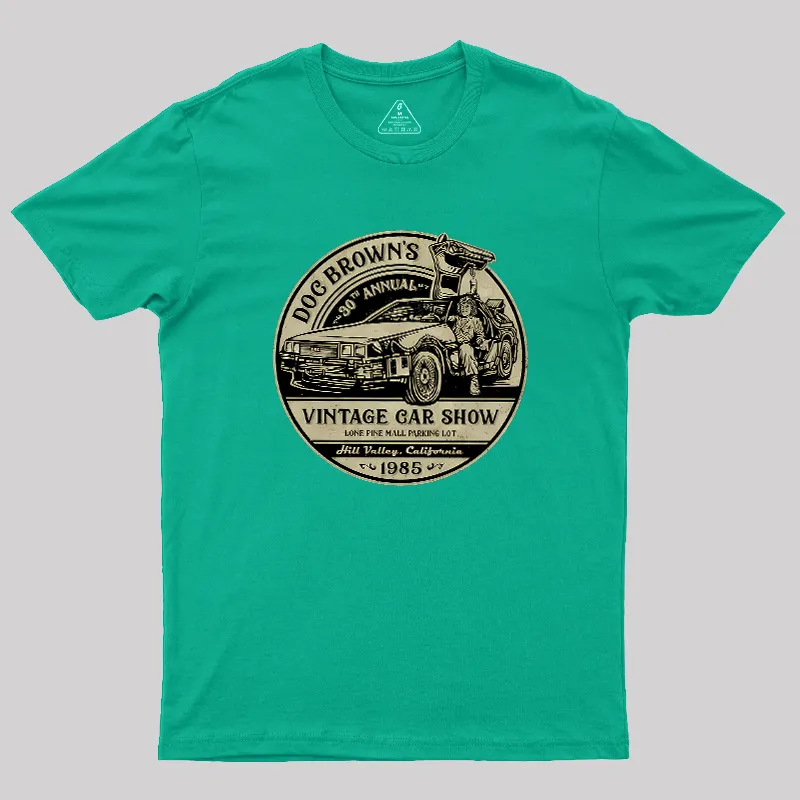 Vintage Car Show Geek T-Shirt - Image 9