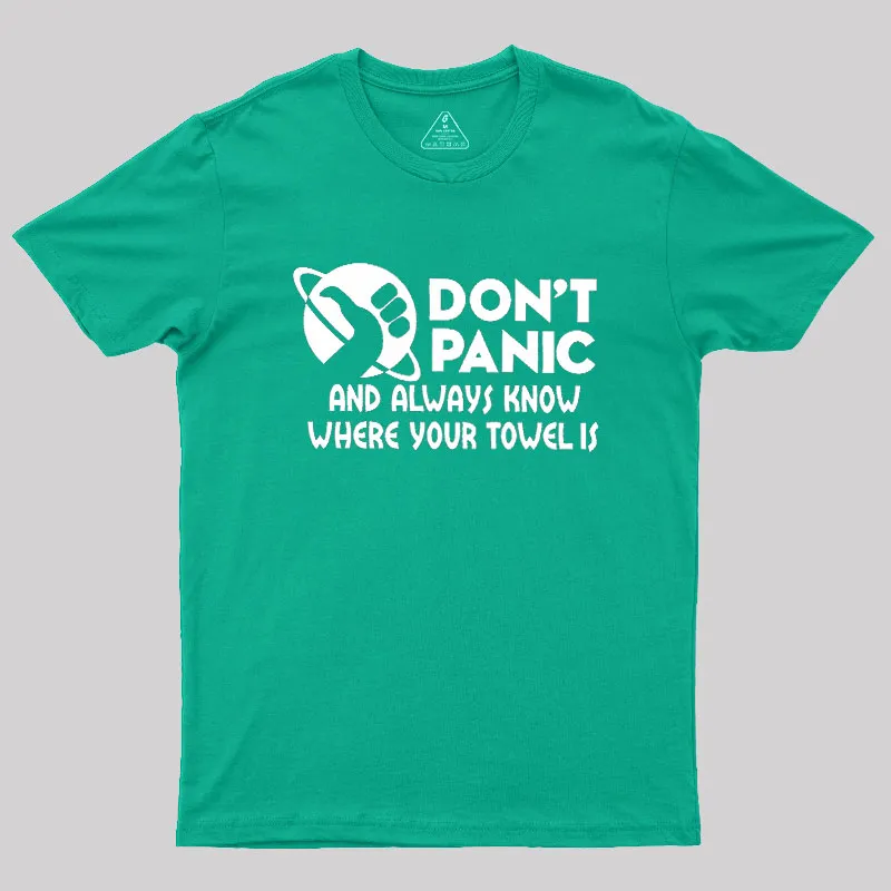 Don't Panic Geek T-Shirt - Image 8