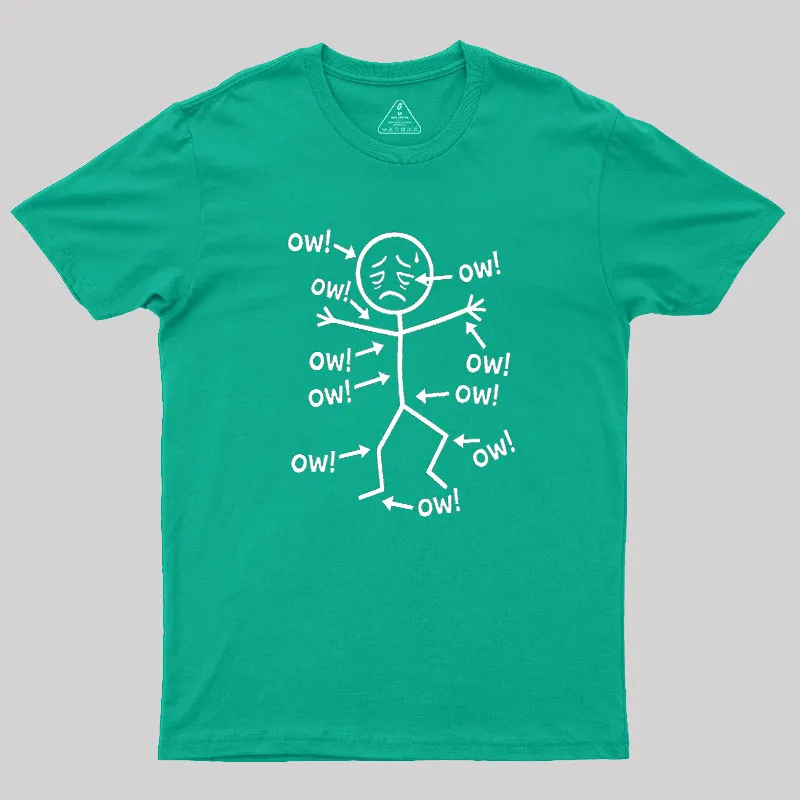Ow Ow Ow Geek T-Shirt - Image 9