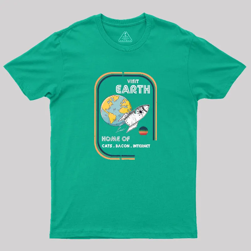 Visit Earth Geek T-Shirt - Image 7