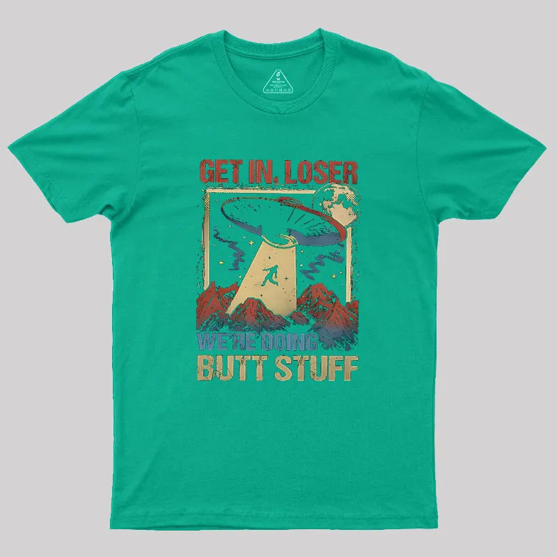 Glow In The Dark Alien UFO Geek T-Shirt - Image 5