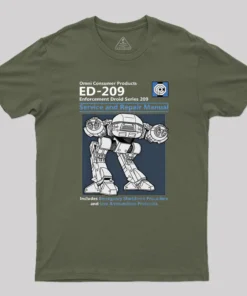 Alternative view of ED209 Service And Repair Manual Geek T-Shirt