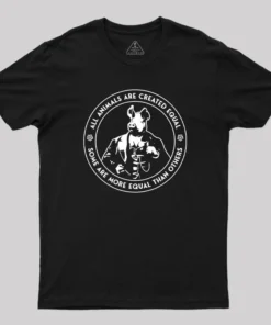 Orwell Animal Farm Some Are More Equal Geek T-Shirt