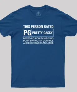 Alternative view of This Person Rated PG Pretty Gassy Fart T-Shirt