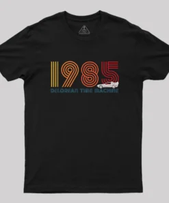 DeLorean Time Machine 1985 Geek T-Shirt