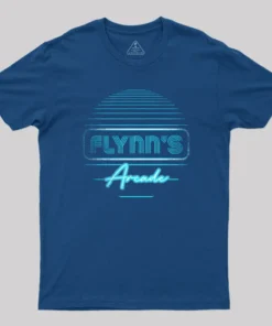 Alternative view of Flynns Arcade Blue Print Geek T-Shirt