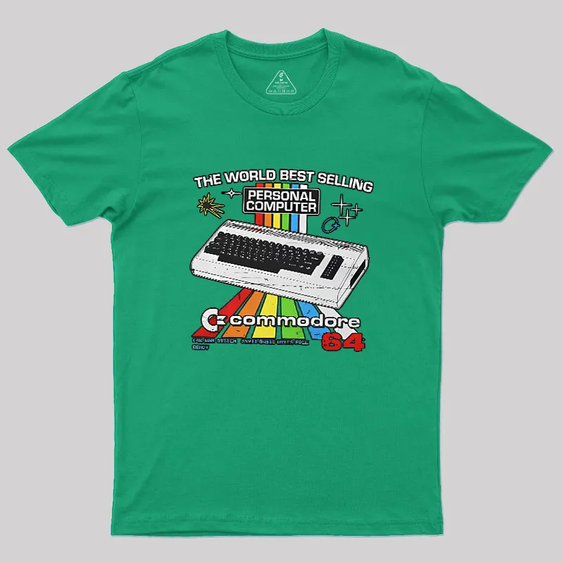Retro Games Commodore 64 Personal Computer Geek T-Shirt - Image 9